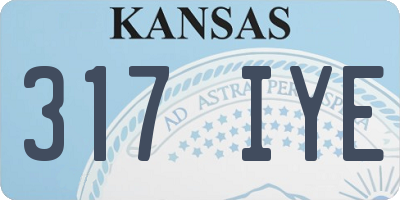 KS license plate 317IYE