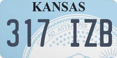 KS license plate 317IZB
