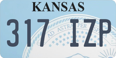 KS license plate 317IZP