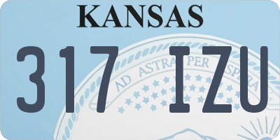 KS license plate 317IZU