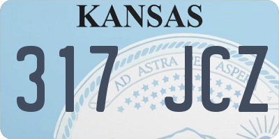 KS license plate 317JCZ