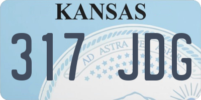 KS license plate 317JDG