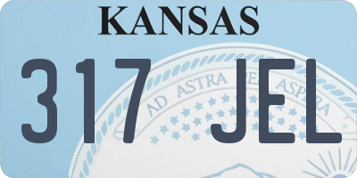 KS license plate 317JEL