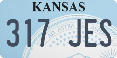 KS license plate 317JES