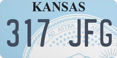 KS license plate 317JFG