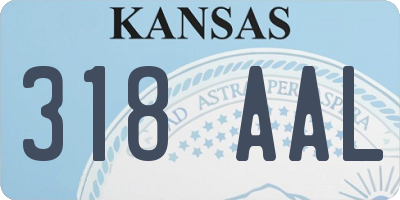 KS license plate 318AAL