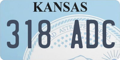 KS license plate 318ADC