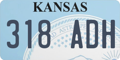 KS license plate 318ADH