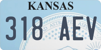 KS license plate 318AEV
