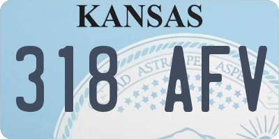 KS license plate 318AFV
