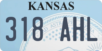 KS license plate 318AHL