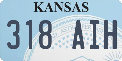 KS license plate 318AIH