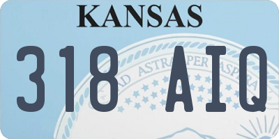 KS license plate 318AIQ