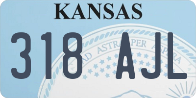 KS license plate 318AJL