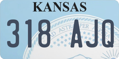 KS license plate 318AJQ