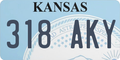 KS license plate 318AKY