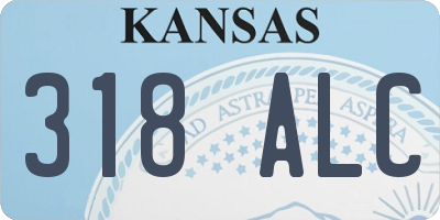 KS license plate 318ALC