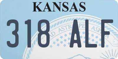 KS license plate 318ALF