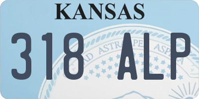 KS license plate 318ALP