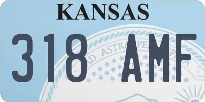 KS license plate 318AMF