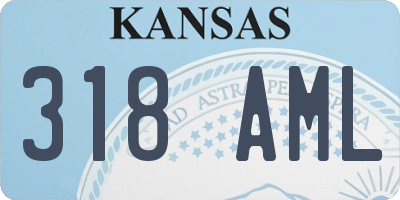 KS license plate 318AML
