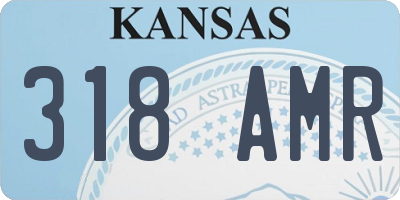 KS license plate 318AMR