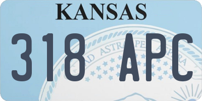 KS license plate 318APC