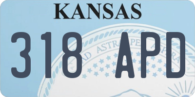 KS license plate 318APD