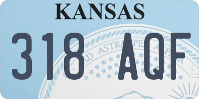 KS license plate 318AQF