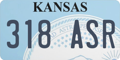 KS license plate 318ASR