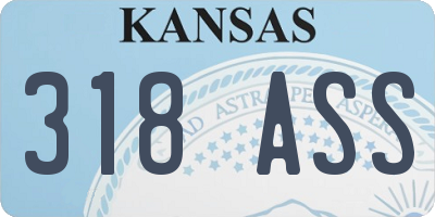 KS license plate 318ASS