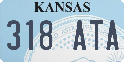 KS license plate 318ATA