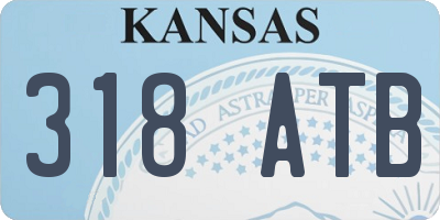 KS license plate 318ATB