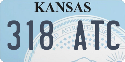 KS license plate 318ATC