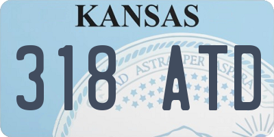 KS license plate 318ATD