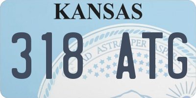 KS license plate 318ATG