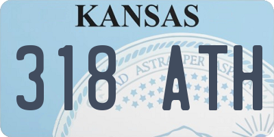 KS license plate 318ATH