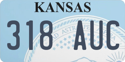 KS license plate 318AUC