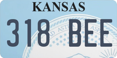 KS license plate 318BEE