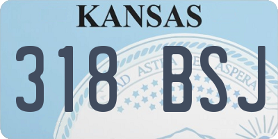 KS license plate 318BSJ