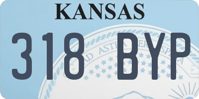 KS license plate 318BYP