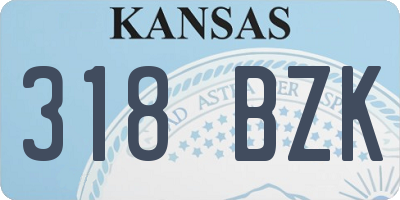 KS license plate 318BZK