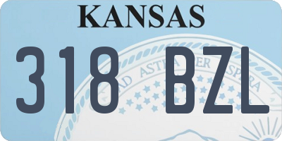 KS license plate 318BZL