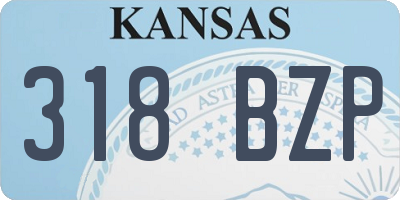 KS license plate 318BZP