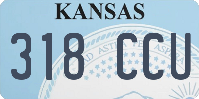 KS license plate 318CCU