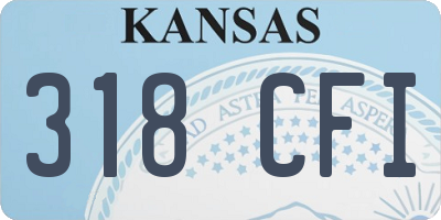 KS license plate 318CFI
