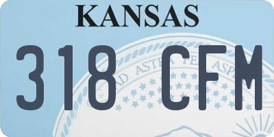KS license plate 318CFM