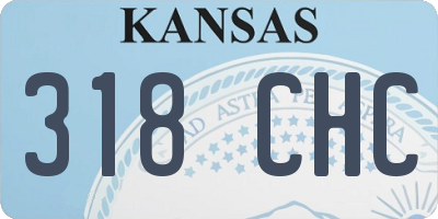 KS license plate 318CHC