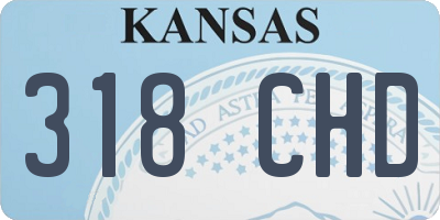 KS license plate 318CHD