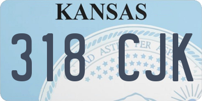 KS license plate 318CJK